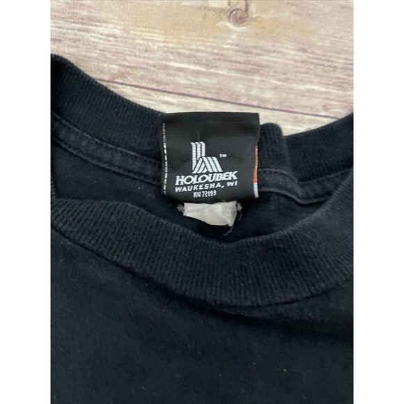 VINTAGE Harley Davidson Owner Shirt Black Ft Lauderdale Florida Eagle Graphic L - Picture 4 of 9